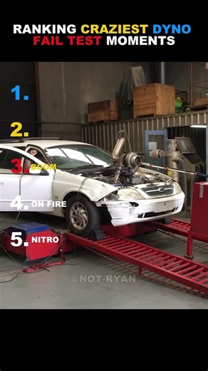 Ranking Craziest Dyno Fail Test Moments 🚗💥 #1 is LEGENDARY#shorts #viral #ranking