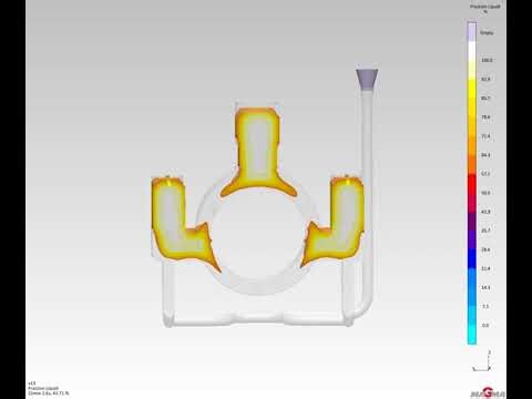 Directional Solidification of Low Alloyed Steel Casting #magmasoft #solidification #engineering
