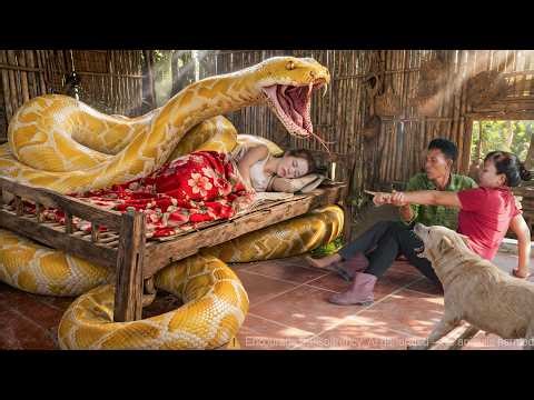 72 Hours of Terror 😱 Giant Python Attacks Girl While Sleeping – Dramatic Rescue! | Quynh Ana Harvest