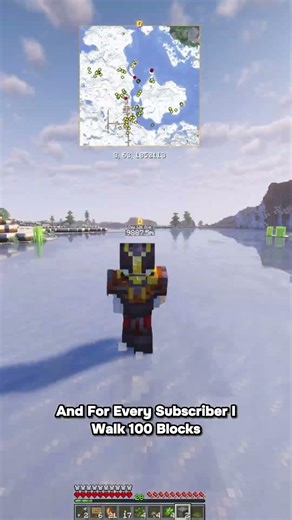 Day 126 of walking 2000 blocks everyday until I reach the world border #minecraft #challenge