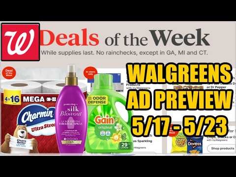 WALGREENS AD PREVIEW (5/17 - 5/23)