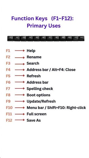Function Keys Explained (F1–F12) | Keyboard Shortcut Keys You Should Know