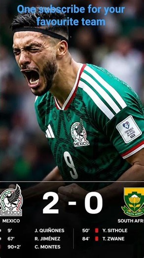 Fifa world cup first opening match maxico vs south africa matc highlights 🤫