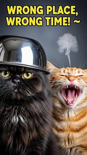 Cat Reaction of the Year! 😂 Bowl Helmet Gone Wrong! #FunnyCats #CatShorts #ViralShorts #pets #yt