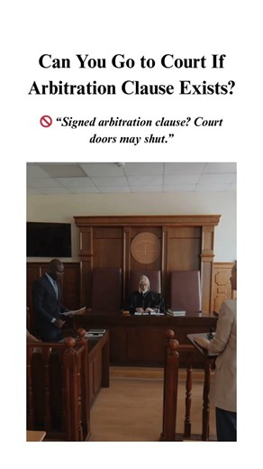 Can You Go to Court If Arbitration Clause Exists? #legalawareness #law #arbitration #court #lawyer