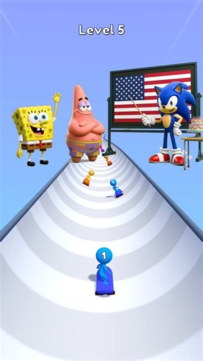 Patrick is really dumb! 😭 Sonic, SpongeBob and Patrick Funny Story! 😂 #games #gaming #usa #shorts