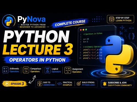 Python Lecture 3 | Installing Python & VS Code