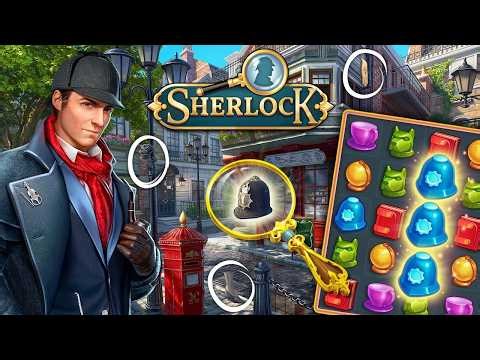 Sherlock: Hidden Objects and Match 3 Puzzles Game 🕹️ GamePlay Walkthrough