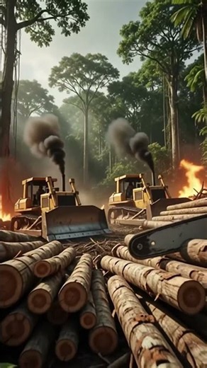🌳 The Silent Fall: A Rainforest Destroyed