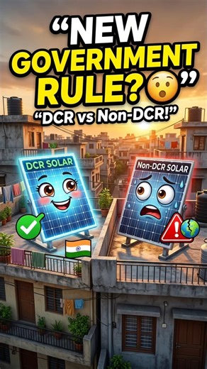 1 June 2026 New Solar Rule 😨| DCR vs Non-DCR Panel Explained | Net Metering Update India #solarpanel