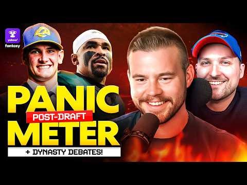 Post-Draft Panic Meter + Dynasty Debates: Eagles crowded offense a concern? + Rookie WR sleepers