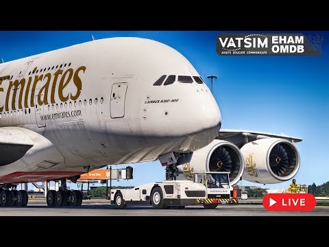 MSFS 2024 LIVE | Amsterdam ✈ Dubai | Emirates A380 | Full Flight