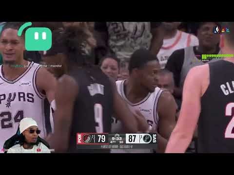 FlightReacts To #7 TRAIL BLAZERS at #2 SPURS | FULL GAME 2 HIGHLIGHTS | April 21, 2026!
