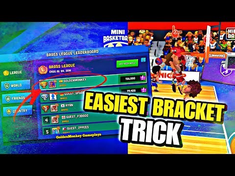 How to Get EASY BRACKETS in Mini Basketball! 🏀 (Win Every Week) 