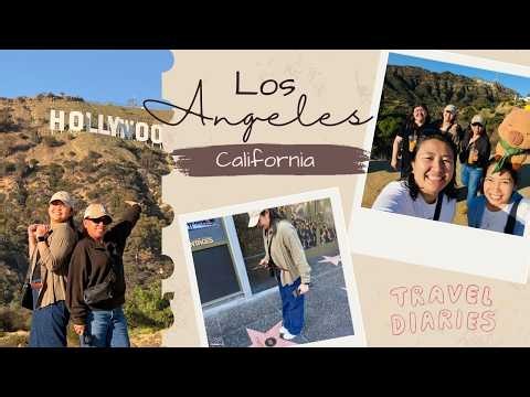 LOS ANGELES, CALIFORNIA | Hollywood Sign & Hollywood Walk of Fame! 🌴🎬 Travel Vlog | USA