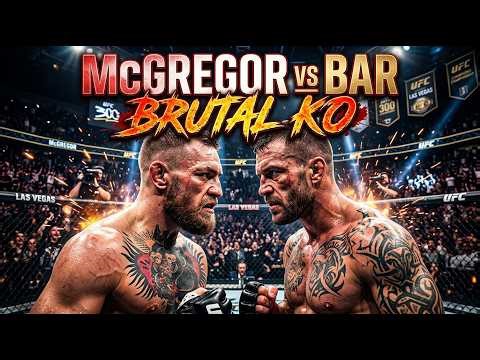 Conor McGregor vs Hannon Baron Bar Full Fight KO UFC Heavyweight Championship