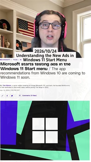 Microsoft is testing ads in the Windows 11 start menu, prompting concerns among users about invasive advertising. This is currently in beta for select users and raises questions about the future of the operating system. Share your thoughts! #windows11 #microsoft #operatingsystem #advertising #technews