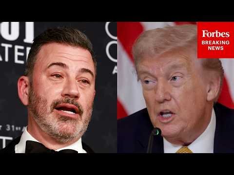 Kimmel Mocks Trump’s Low Approval Rating—As President Urges Comedian’s Firing