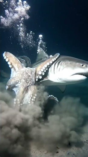 Diver Films GIANT Octopus vs Shark Battle