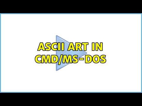 ASCII Art in CMD/MS-DOS