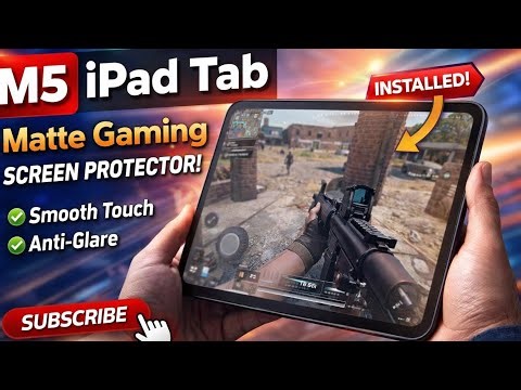Matte Gaming Screen Protector Installed on iPad M5 Tab 😍 | Perfect for Gamers 