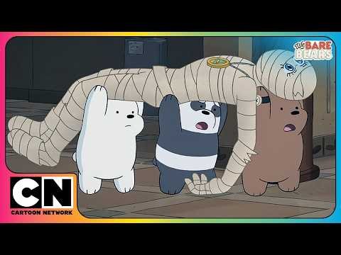 🎃🐻 We Bare Bears | Halloween Surprises, Mummy Mysteries & Pizza Fun! 👻🍕
