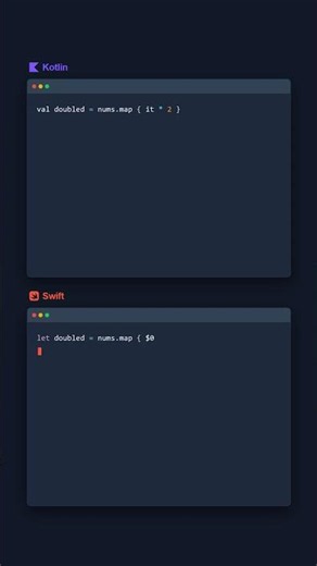 Map Values - Kotlin vs Swift