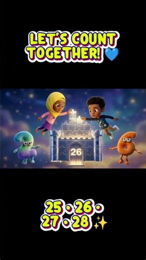 Fun Number Song for Kids: 25 to 28! 🎉