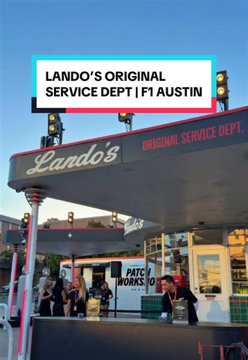 FREE Lando Norris pop-up in Austin for F1 Austin — no F1 ticket needed! I was invited for a first look before it opens to the public: Lando's Original Service Dept. is a vintage gas station turned into a '70s-style garage downtown for F1 race week with @googlegemini. 〰️ make your own patch (I made a Jane helmet) 〰️ photo booth postcard that they'll send back to you 〰️ shop exclusive Austin-only Lando merch, and see his helmets up close — including his gold World Champion helmet 〰️ free exclusive