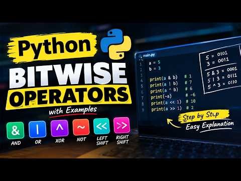 Python Bitwise Operators Explained with Examples | Complete Beginner Tutorial