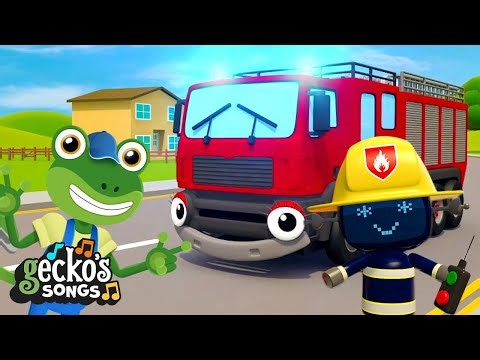 Hear the Fire Truck Song + MORE Nursery Rhymes 🚒🎶 | Gecko's Songs | Toddler Fun Learning