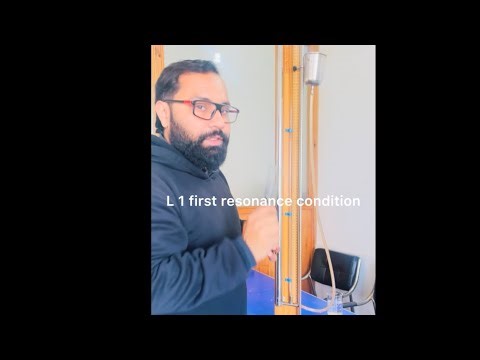 Experiment : To find velocity of sound using resonance tube by two resonance position method class11