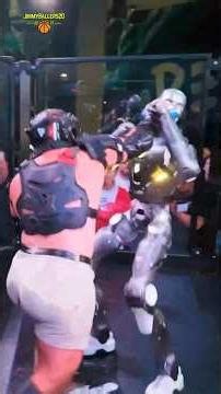 World's First Human vs. Terminator AI Robot Fight in San Francisco!