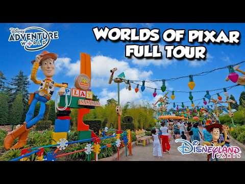 Explore Worlds of Pixar & Toy Story Playland at Disneyland Paris (Aug 2026) [4K]