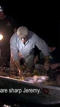 It's Jeremy vs the Crocs on this late-night fishing trip 😬