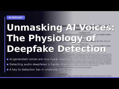 Unmasking AI Voices: The Physiology of Deepfake Detection