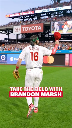 Take the field with Brandon Marsh for the All-Star Game ⭐️