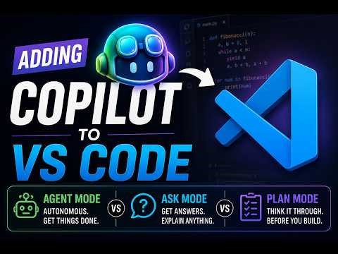 P04 Adding Copilot to VS Code🚀Full Setup, Modes Explained #GitHubCopilot #VSCode #Coding #CopilotAI