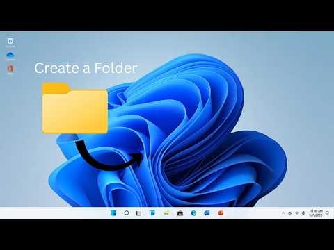 How to create a Folder in Windows 11.