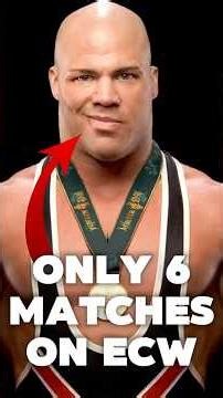 Kurt Angle had only 6 matches on ECW #wwe #wrestling #shorts