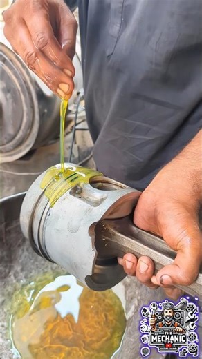 Ultra-Fast Piston Install Trick | Mechanics Are Shocked #mechanic #pistons #engine #shorts #yt #fyp