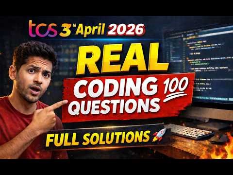 TCS NQT 3rd April 2026 – Real Coding Questions with Detailed Solutions 💯