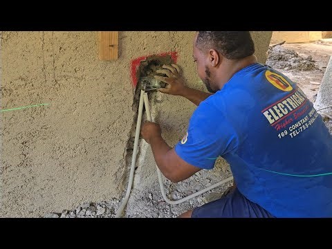 Project X || running electrical pipe and instilling plugs and sockets | first floor 