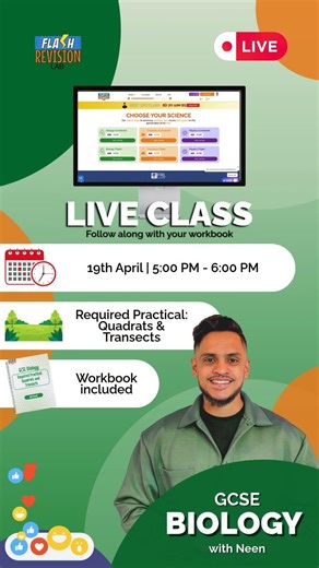 GCSE Science LIVE: Biology | Required Practical – Quadrats & Transects