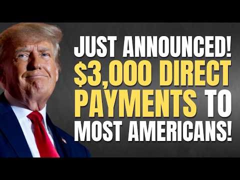 $3,000 DIRECT PAYMENT Stimulus Checks Just Announced - Who’s Eligible?