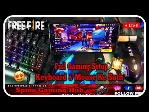 🔥 Best Keyboard & Mouse FF Mobile gaming setup 📲🖱️⌨️| Spinogaminghub| #shortslive #freefire #viral