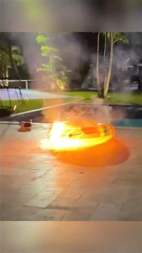This Pool Floatie Caught on Fire