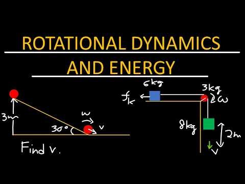 Rotational dynamics and energy problems - Physics