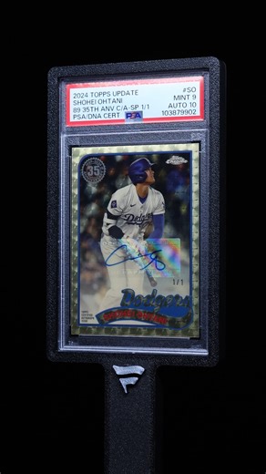 2024 Topps Chrome Update Silver Pack 35th Superfractor Shohei Ohtani AUTO DNA 10 1/1 PSA 9 MINT