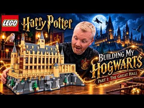 I'm Building My Own LEGO Hogwarts! 🏰 Part 1: The Great Hall
